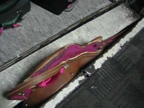 Vintage Gibson Guitar Mangled by Airline Baggage Handlers