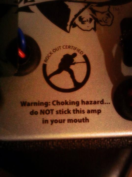 Warning : Do Not Stick This Amp In Your Mouth