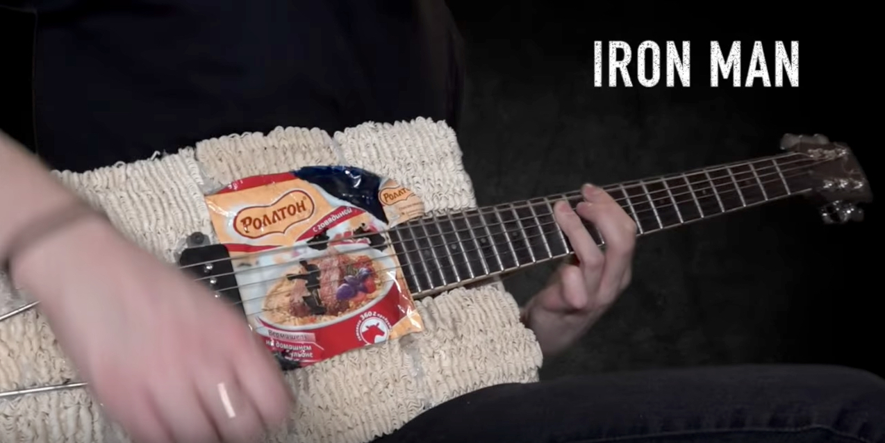 Guitar Made of Noodles !