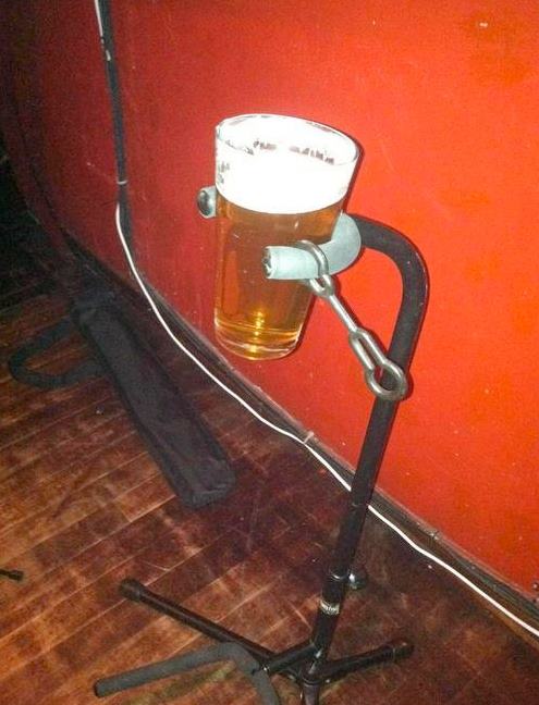 Alternative Use of a Guitar Stand…
