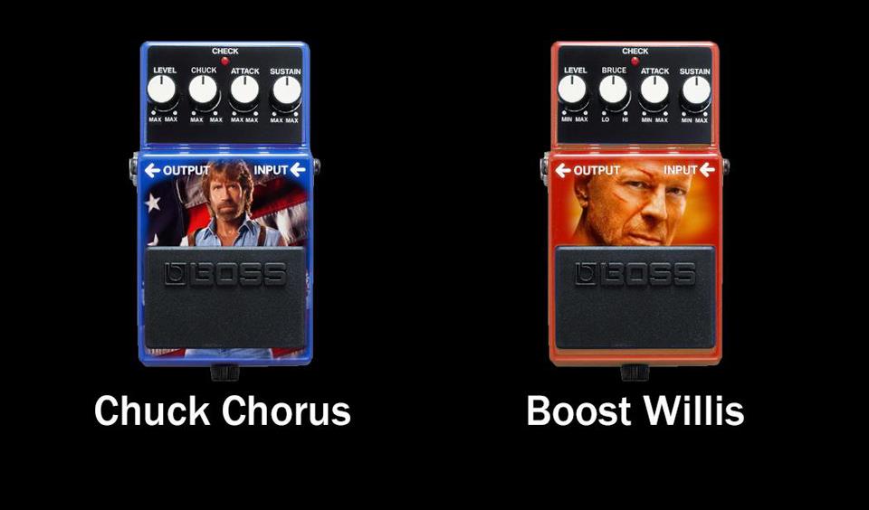 New Boss Pedals : The Chuck Chorus & The Boost Willis !!