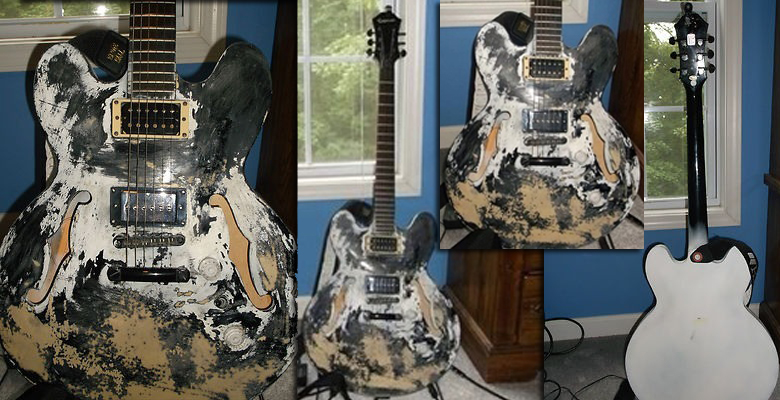 Worst Relic Guitar Ever : Epiphone Dot Studio