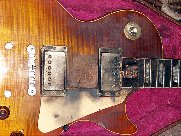 A Gibson Les Paul Struck by Lightning