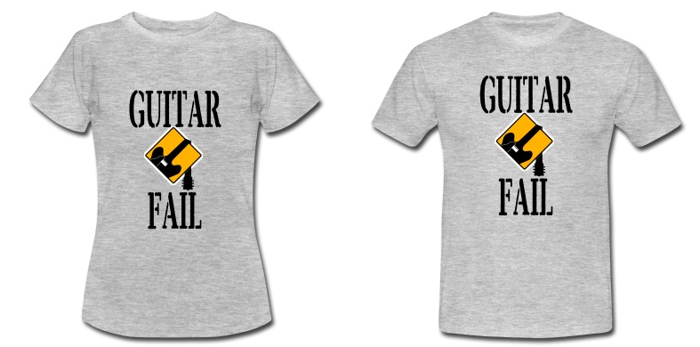 New Guitar Fail Tee-Shirts [Guitar Fail Shop News]