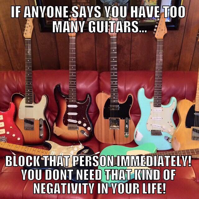 If Anyone Says You Have Too Many Guitars…