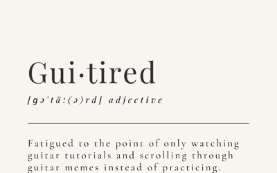 Guitar Fail Lexicon: Guitired (And Proud of It?)