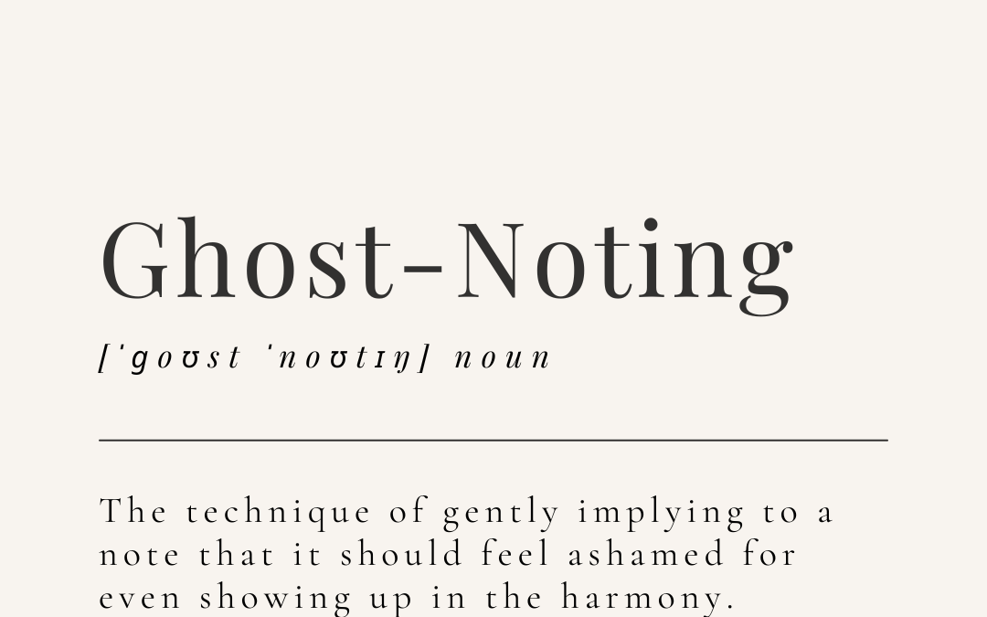 Guitar Fail Lexicon: Ghost-Noting (We’re Going in a Different Musical Direction.)