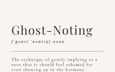 Ghost-Noting (We’re Going in a Different Musical Direction.)