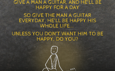 The Guitar-a-Day Happiness Plan