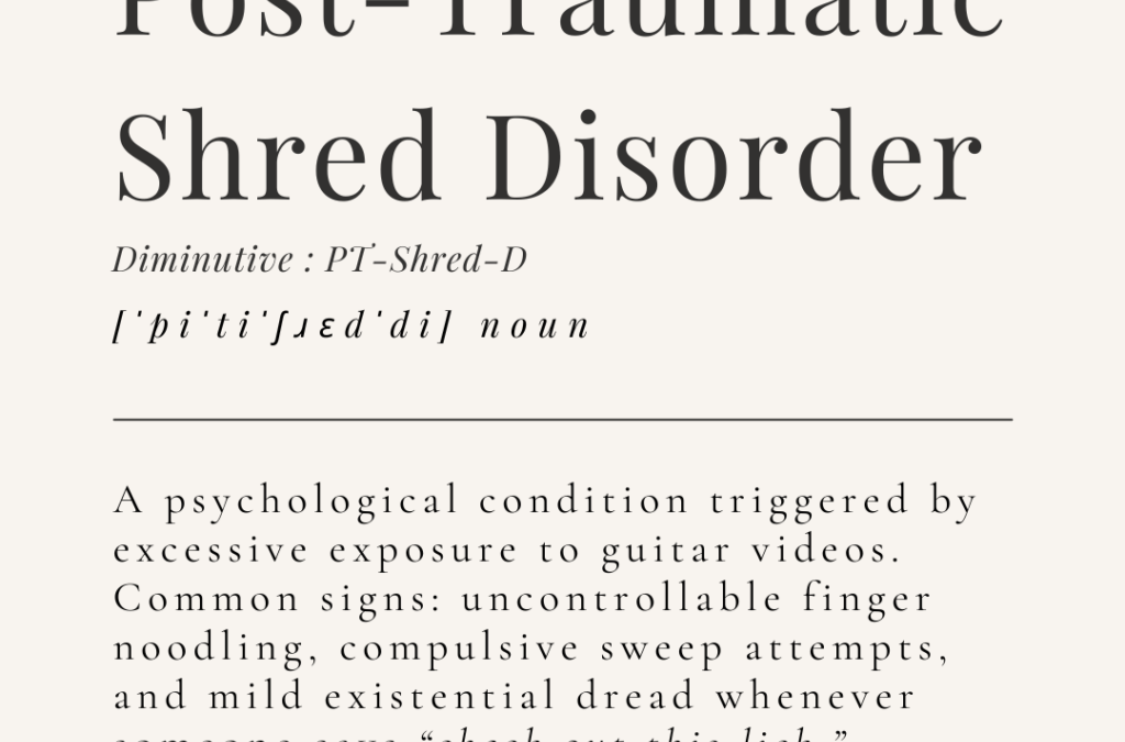 PT-Shred-D (A Condition Not Covered by Your Tone Insurance.)